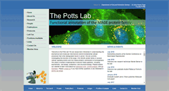 Desktop Screenshot of pottslab.org