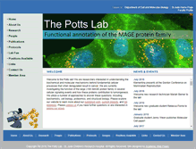 Tablet Screenshot of pottslab.org